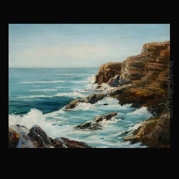 The Blue Pacific Oil Painting by Paul Dougherty