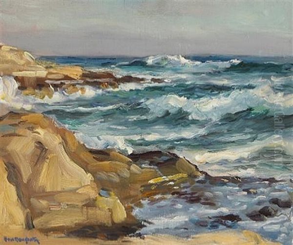 Coast Of Big Sur Oil Painting by Paul Dougherty