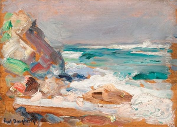 Surf On The Shore Oil Painting by Paul Dougherty