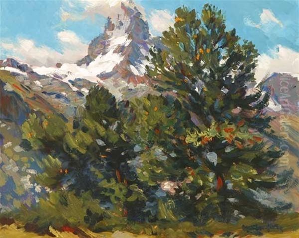 Mountain Landscape - Alps Oil Painting by Paul Dougherty