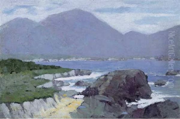 Carmel Coast Oil Painting by Paul Dougherty