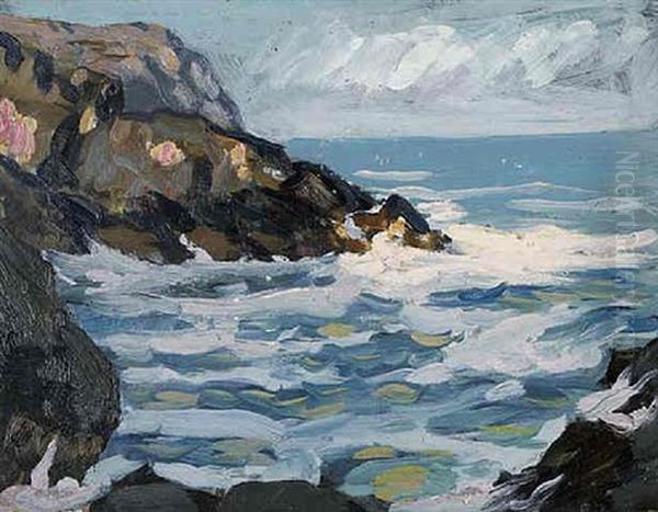 Rocky Cove Oil Painting by Paul Dougherty