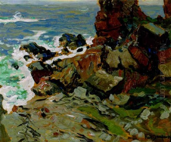 Looking Down To The Sea Oil Painting by Paul Dougherty