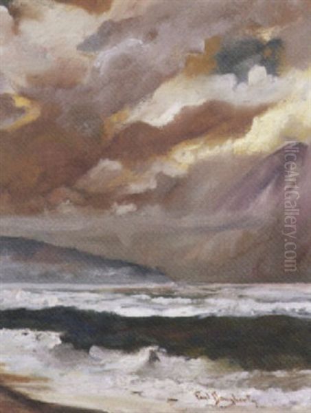 Stormy Sea Oil Painting by Paul Dougherty