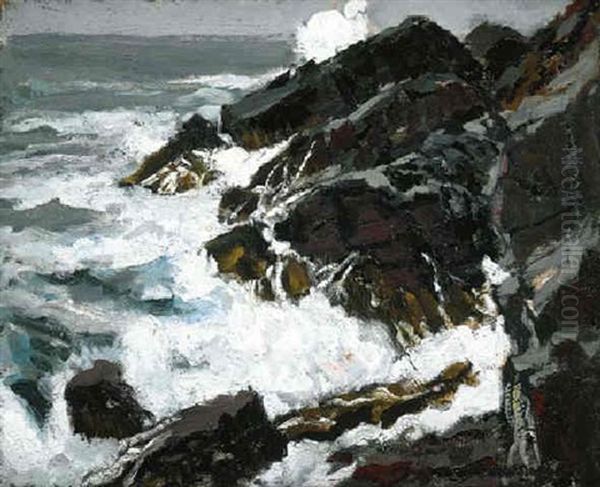 Incoming Tide Oil Painting by Paul Dougherty