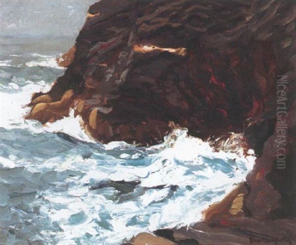 Rocky Shore Oil Painting by Paul Dougherty