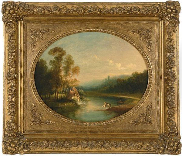 Hudson River Near West Point Oil Painting by Thomas Doughty