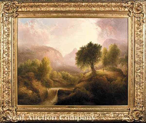 Mountain Scenery Oil Painting by Thomas Doughty