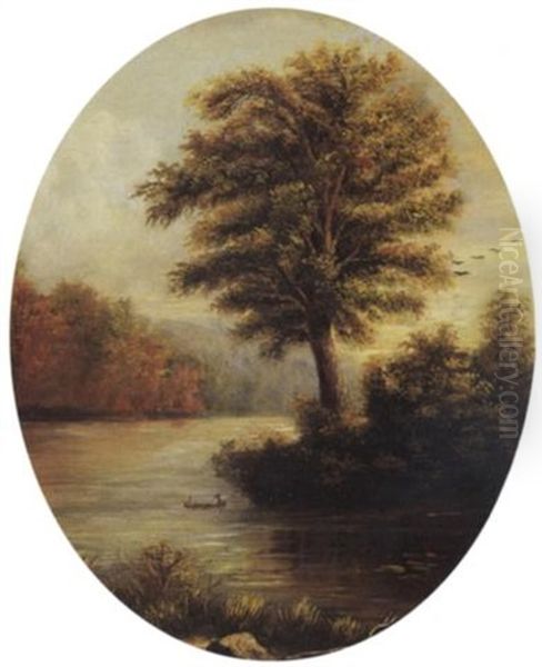 View Hudson Oil Painting by Thomas Doughty