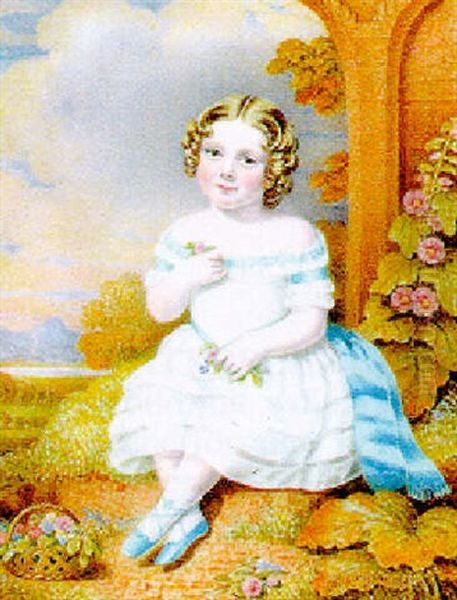 Kinderbildnis Der Lady Sarah Laughly Oil Painting by  Douglas (Miss Archibald Ramsay)