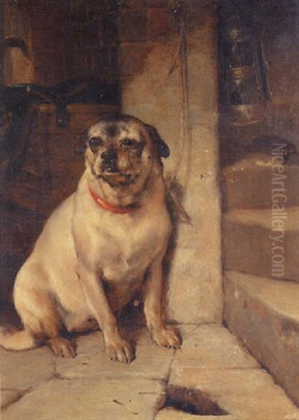 The Rat Catcher Oil Painting by Edwin Douglas