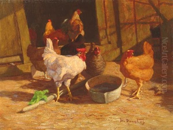 The Rooster's Call Oil Painting by Walter Douglas