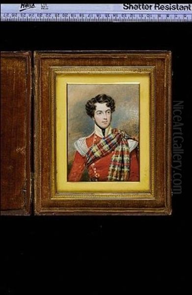 Thomas Henry Duthie, Wearing The Uniform Of The 72nd Duke Of Albany's Own Highlanders Oil Painting by William Douglas