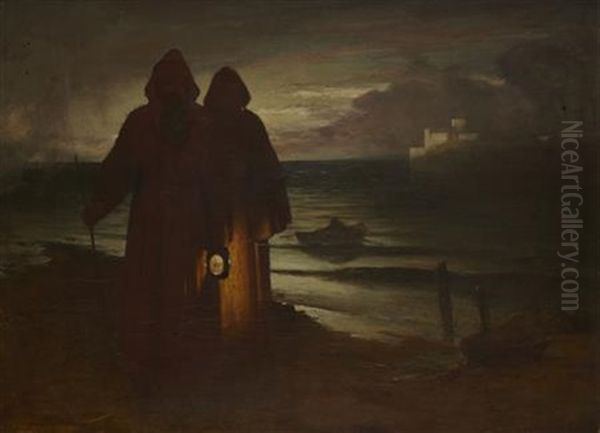 The Errand Of Mercy - Inchcolm Oil Painting by William Fettes Douglas