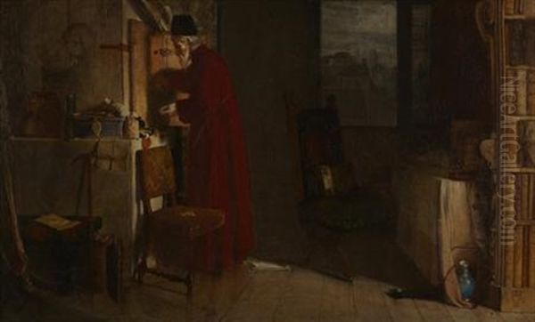 The Money Lender Oil Painting by William Fettes Douglas