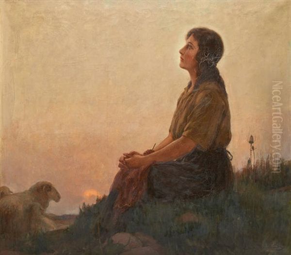 Quietude Oil Painting by Edmond Doumont