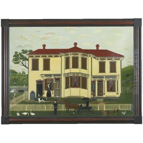 Yellow-framed Victorian Farmhouse Of Apple Creek, Ohio by Henry Dousa