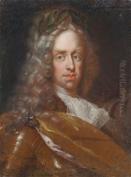 Bildnis Kaiser Josef I. Oil Painting by Jan Frans van Douven