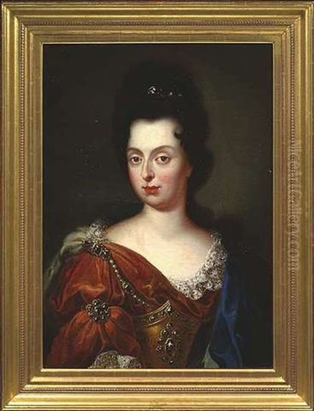 Portrait Der Anna Maria Von Medici, Prinzessin Der Toskana, Kurfurstin Der Pfalz Oil Painting by Jan Frans van Douven