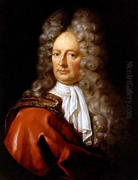 Bildnis Des John Churchill, Duke Of Marlborough Oil Painting by Jan Frans van Douven