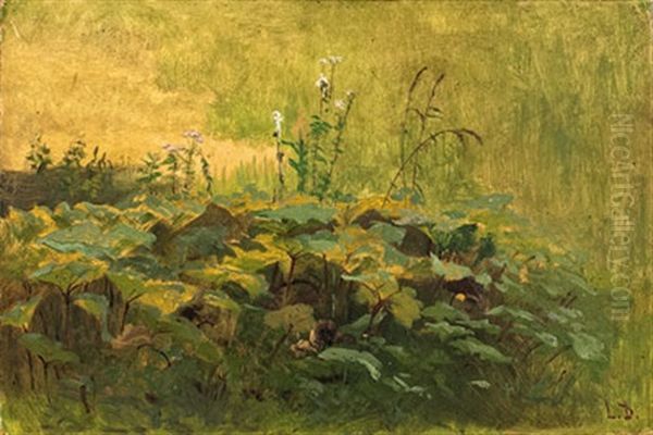 Kleine Waldstudie Oil Painting by Louis Douzette