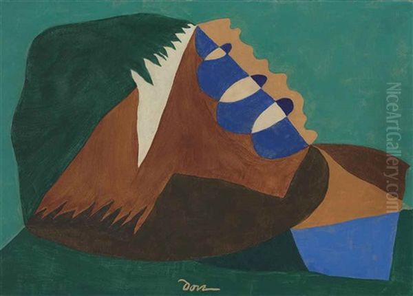 Departure From Three Points Oil Painting by Arthur Dove