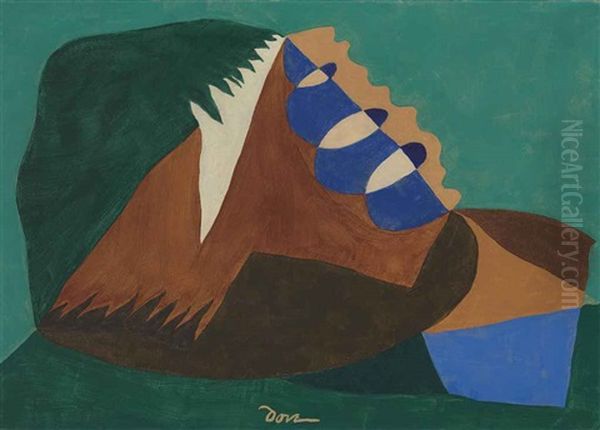 Departure From Three Points Oil Painting by Arthur Dove