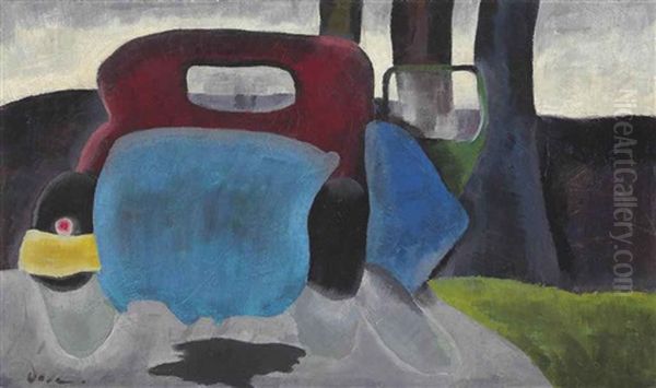 Car Oil Painting by Arthur Dove