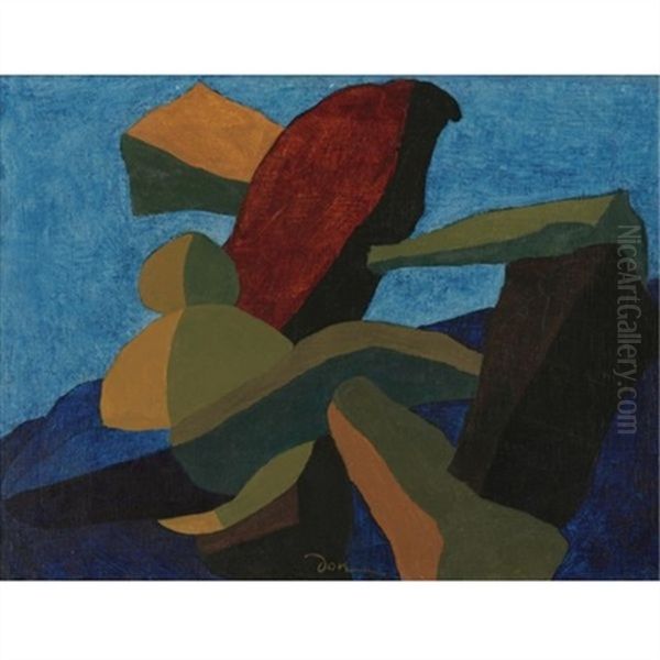 Arrangement In Form I Oil Painting by Arthur Dove