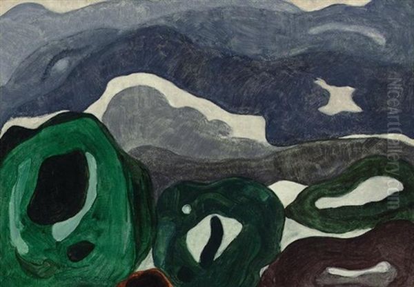 Windy Morning Oil Painting by Arthur Dove