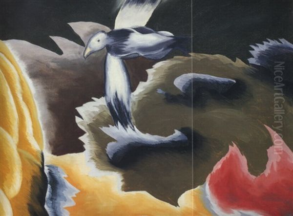 Seagull Oil Painting by Arthur Dove