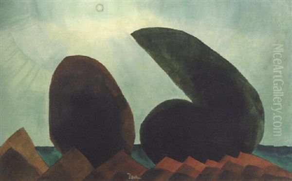 Long Island Oil Painting by Arthur Dove