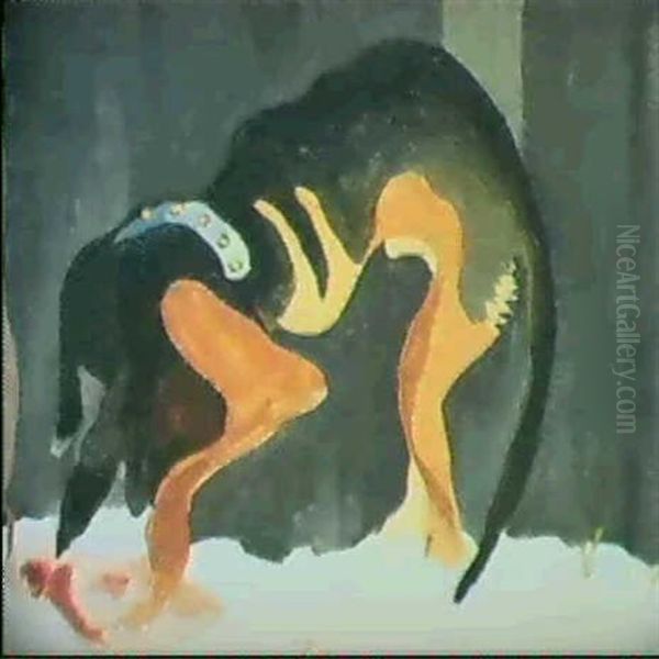 Hound Oil Painting by Arthur Dove