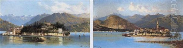 Lago Maggiore: Isola Bella Oil Painting by Achille Dovera