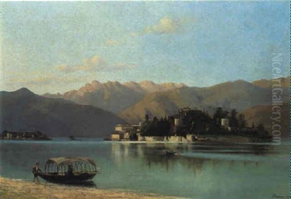 L'isola Bella Oil Painting by Achille Dovera