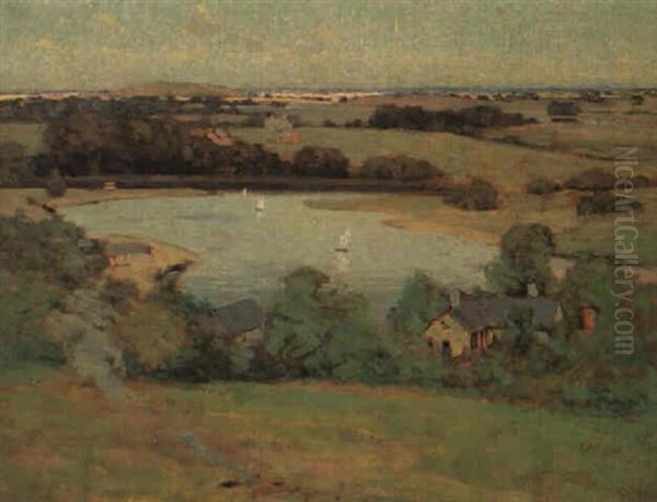 View Of The Marshes, Ipswich Oil Painting by Arthur Wesley Dow