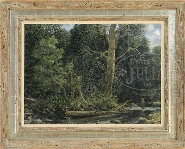 Home Pool Oil Painting by Walter H. Dower