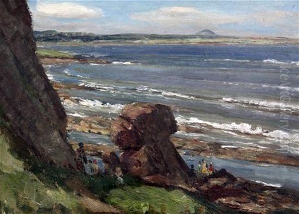 Summertime, Bell House Bay, Dunbar Oil Painting by Patrick Downie