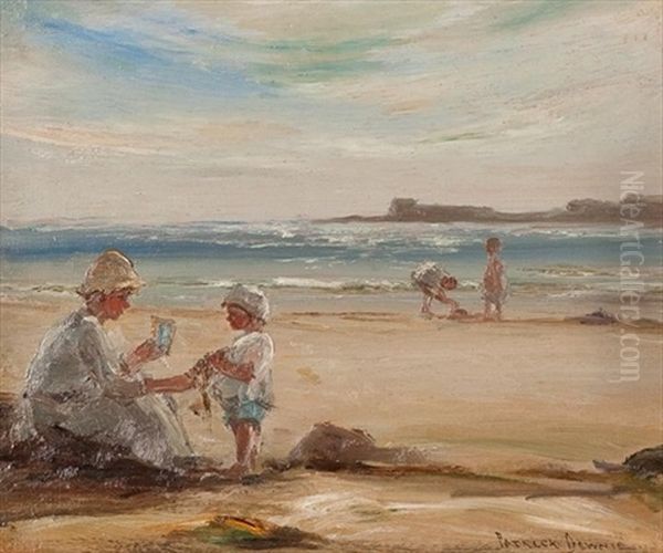 On The Beach Oil Painting by Patrick Downie