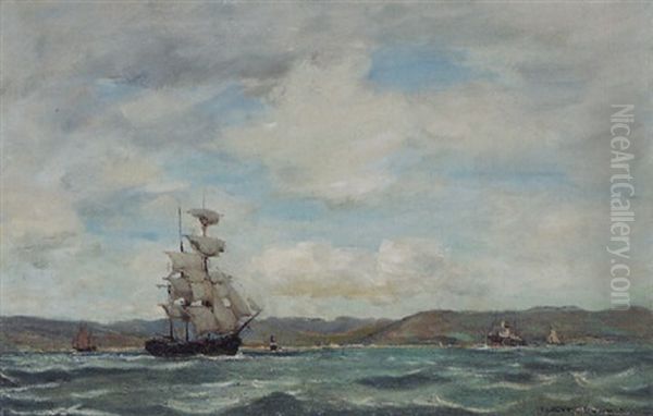 Outward Bound, Firth Of Clyde Oil Painting by Patrick Downie