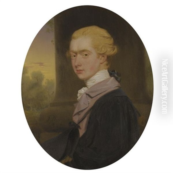 Portrait Of George, Viscount Althorp, Later 2nd Earl Spencer Oil Painting by John Downman