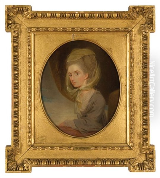 Portrait Of A Lady (miss Dorothy Wilson?) Oil Painting by John Downman