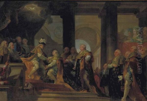 Louis Xvi Recevant Les Hommages Des Chevaliers De L