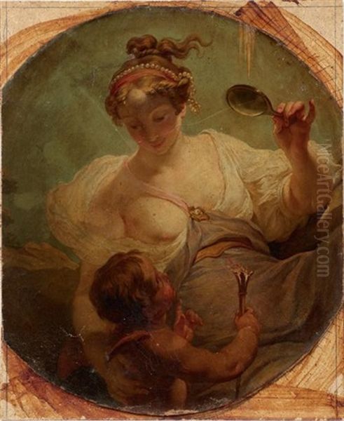 Venus Et Cupidon Oil Painting by Gabriel Francois Doyen