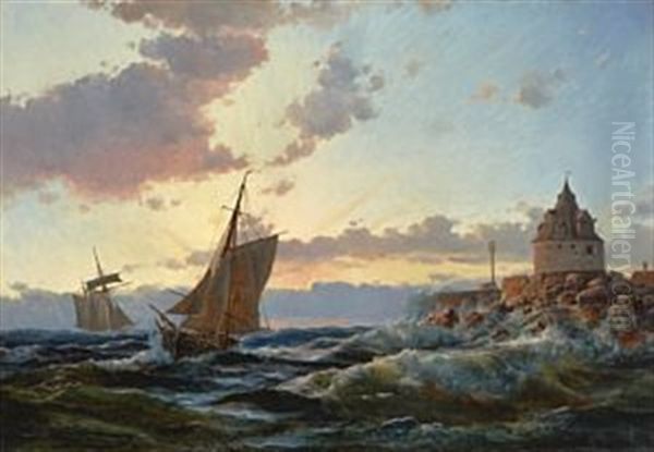 I Tarnrenden Ved Christianso Oil Painting by Holger Henrik Herholdt Drachmann