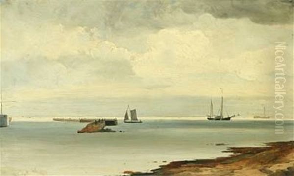 Scenery From Bornholm Oil Painting by Holger Henrik Herholdt Drachmann