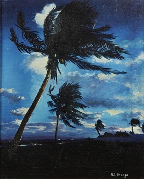 Evening Wind On The Island Oil Painting by Helen Thomas Dranga