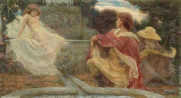 The Spirit Of The Fountain Oil Painting by Herbert James Draper