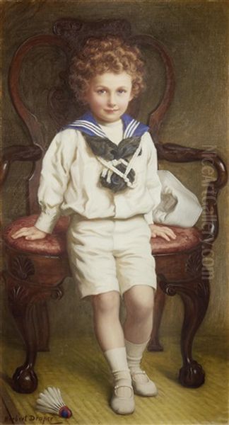 The Young Badminton Player Oil Painting by Herbert James Draper