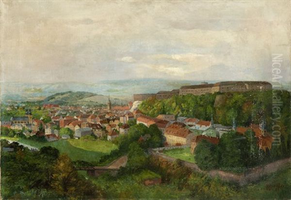 Panorama Klodzka Oil Painting by Hans Dressler